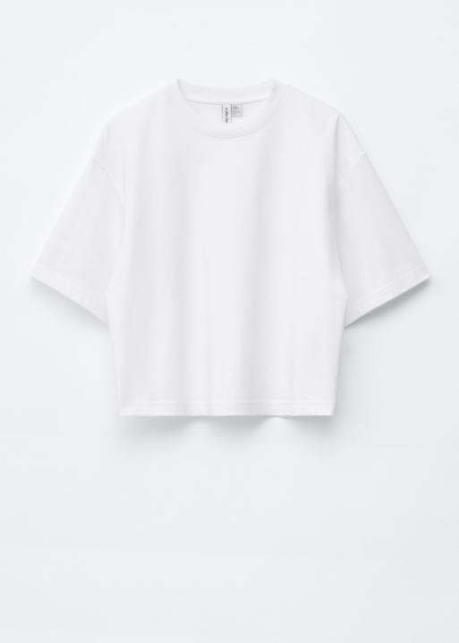 & Other Stories – Biały T-shirt oversize o pudełkowym kroju, 2 z 5