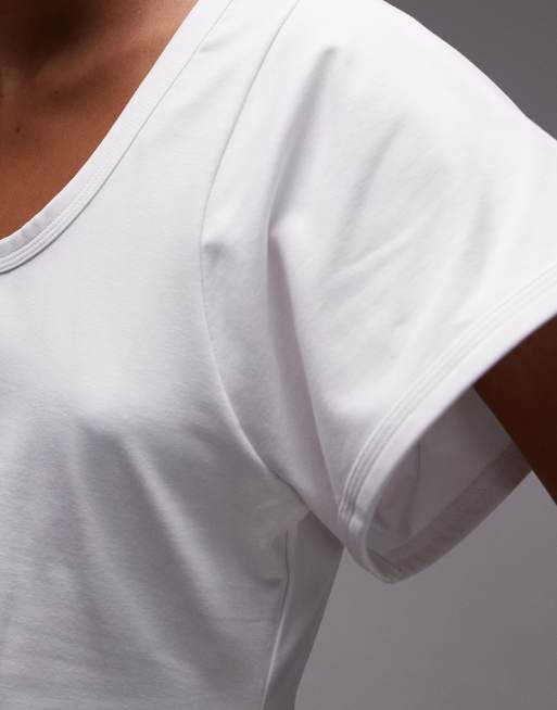& Other Stories – Biały T-shirt z szerokimi rękawami, 2 z 4