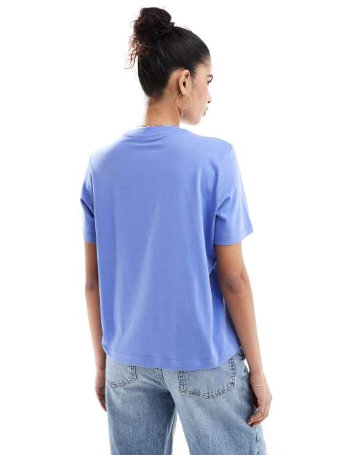 & Other Stories – Blå, avslappnad t-shirt med korta ärmar, 3 av 4