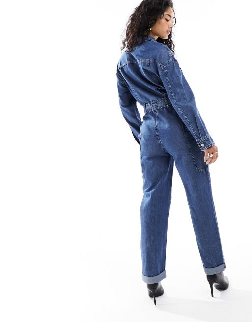 & Other Stories – Blå lätt jumpsuit av denim med påsydda fickor, 2 av 4