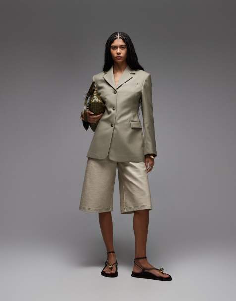 & Other Stories - Blazer oversize in misto lana beige - view 1