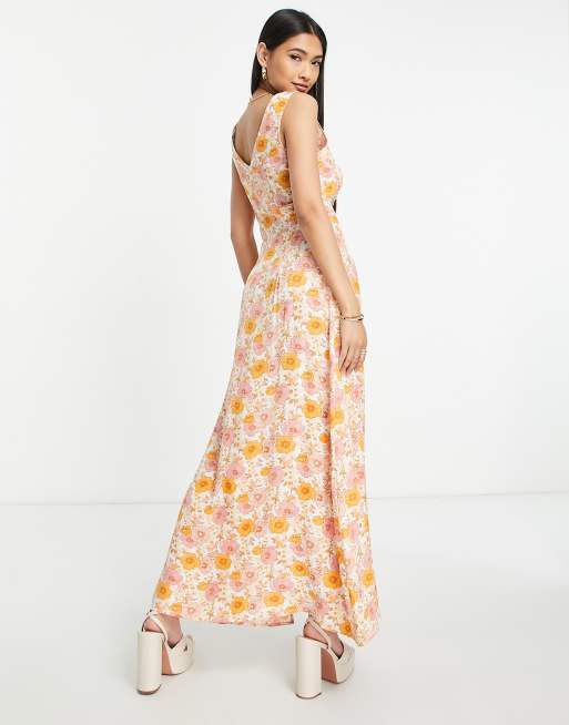 Maxi dress front clearance split