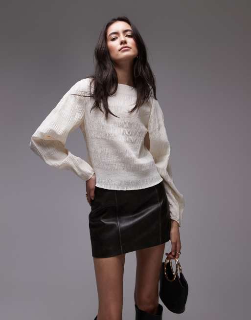 & Other Stories - Blouse met textuur in wit