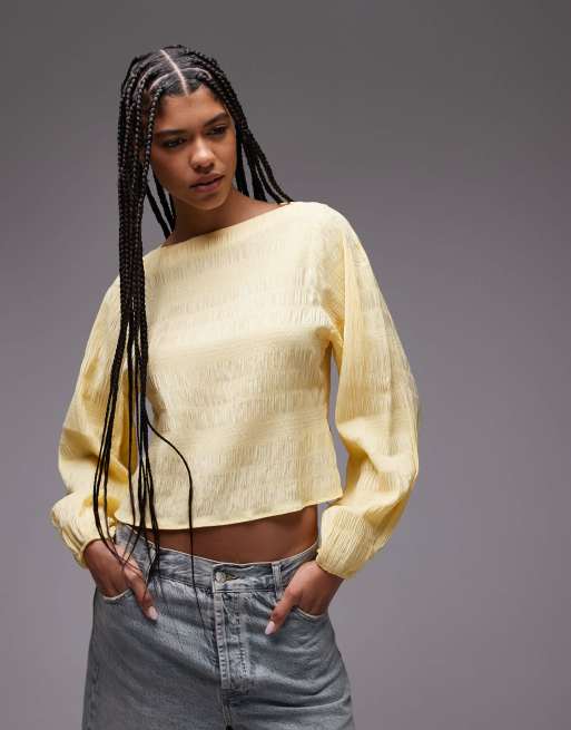 & Other Stories - Blouse texturée - Jaune
