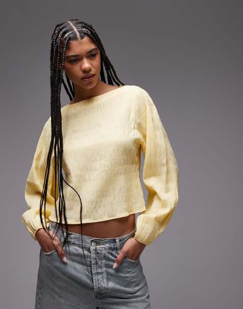 & Other Stories - Blouse texturée - Jaune - view 1