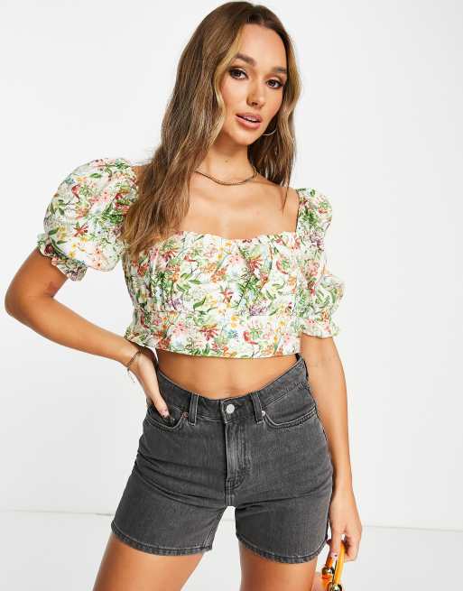 Botanical Linen - White/Multi