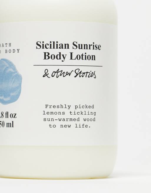& Other Stories body lotion in Sicilian Sunrise