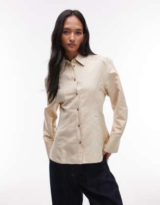 & Other Stories Bold Shoulder Shacket In White