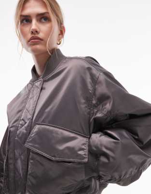 & Other Stories Bomber Jacket In Gray