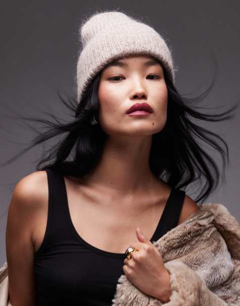 & Other Stories - Bonnet en laine et mohair mélangés de qualité supérieure - Beige - view 1