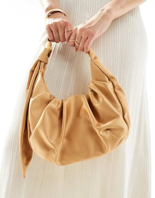 & Other Stories - Borsa a mano in raso color rame
