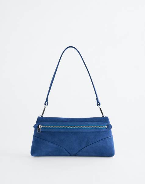 & Other Stories borsa a spalla mini in pelle premium blu - view 1