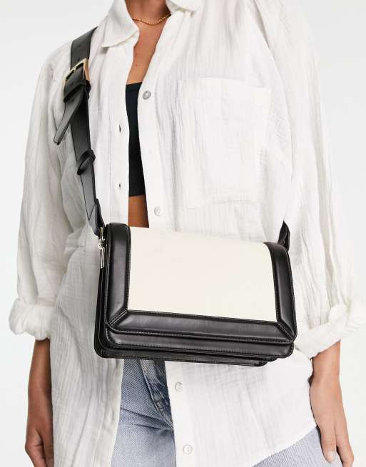 & Other Stories - Borsa a tracolla in cotone color block multicolore -MULTI