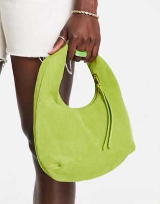 & Other Stories suede bag in lime green - ASOS Price Checker