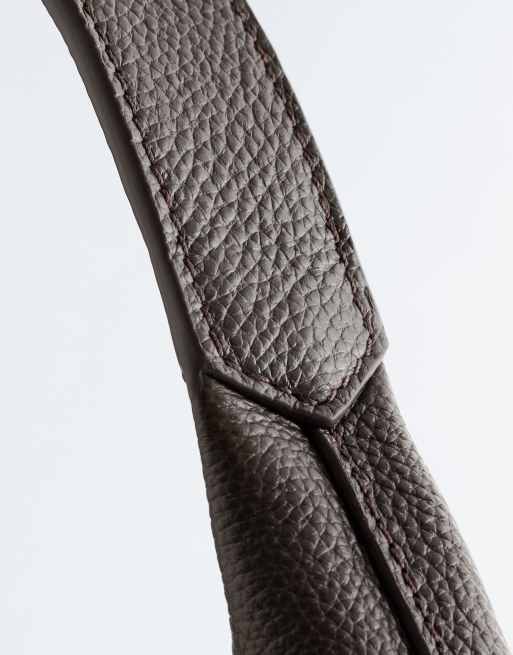 & Other Stories - Borsa shopping grande in vera pelle marrone scuro, 4 di 4