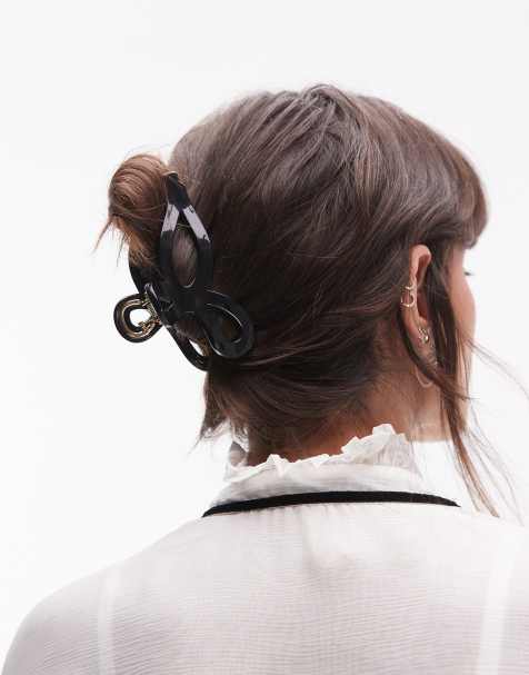 & Other Stories bow hair claw clip in black - view 1