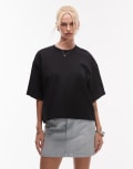 [Other Stories] & Other Stories boxy oversized t-shirt in black M BLACK