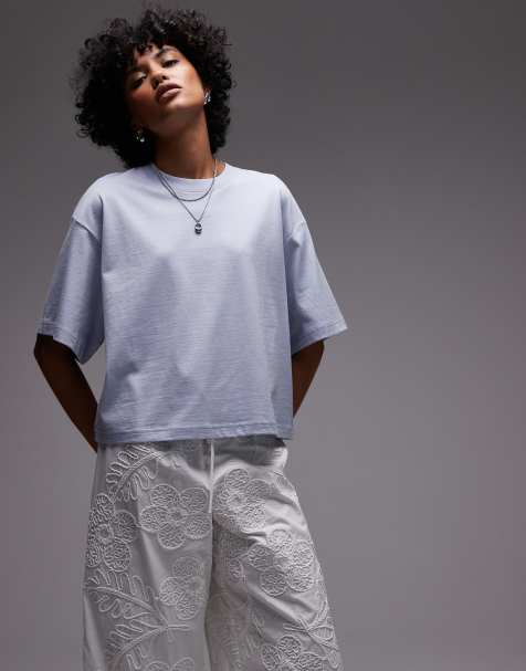 & Other Stories boxy oversized t-shirt in blue - view 1