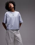 [Other Stories] & Other Stories boxy oversized t-shirt in blue M BLUE