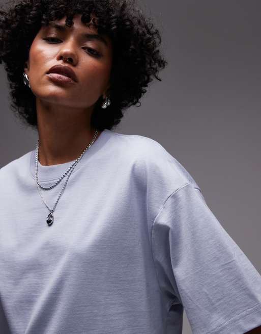 & Other Stories boxy oversized T-shirt in blue