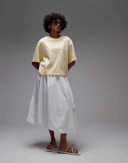 & Other Stories boxy oversized t-shirt in butter yellow