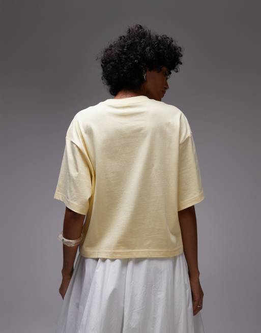 & Other Stories boxy oversized t-shirt in butter yellow