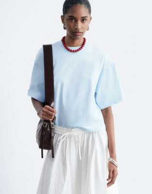 & Other Stories Boxy Oversized T-shirt In Blue