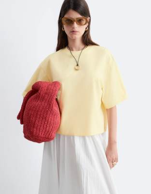 & Other Stories Boxy Oversized T-shirt In Yellow