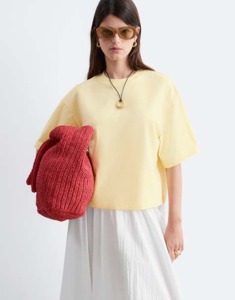 & Other Stories boxy oversized t-shirt in yellow - view 1