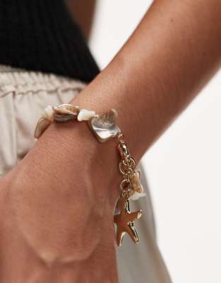 Bracelet de perles  breloques coquillages - Other Stories - Modalova