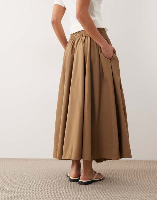 & Other Stories – Brązowa obszerna spódnica maxi, 2 z 5