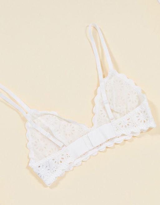 Soft Lace Triangle Bra - Yellow - Softbras - & Other Stories
