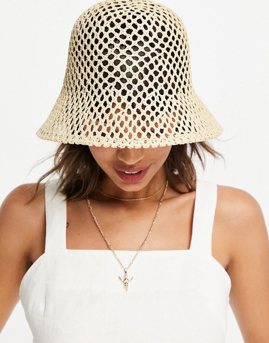 & Other Stories Bucket Hat In Natural Straw-Neutral