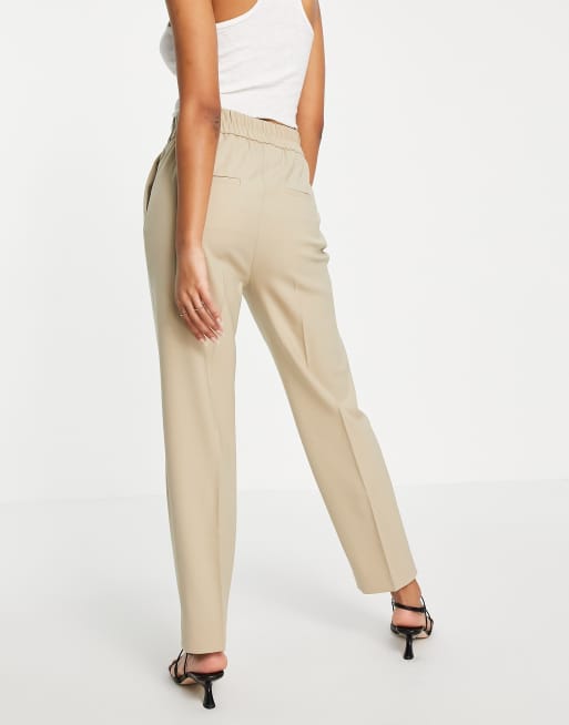 & Other Stories - Bukser med plisseret front i beige, 2 af 4