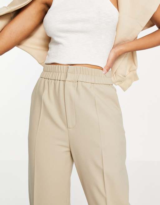 & Other Stories - Bukser med plisseret front i beige, 3 af 4