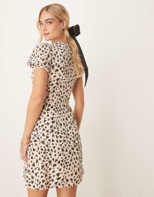 Shop & Other Stories Button Up Mini Dress In Brown
