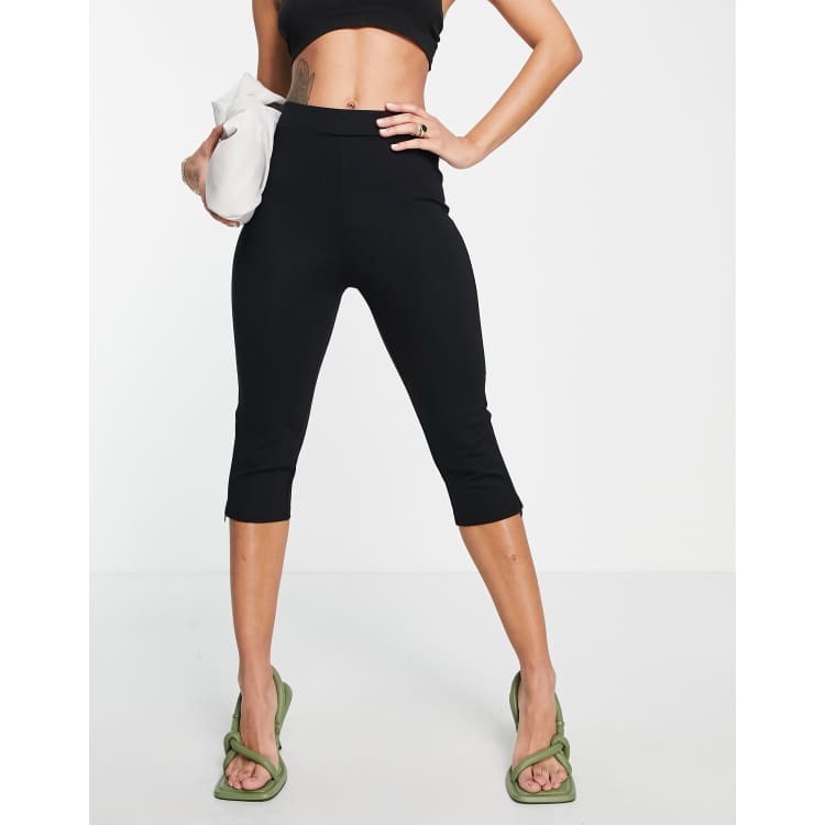  Other Stories calf length leggings in black