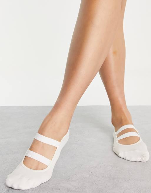 & Other Stories - Calzini da yoga in poliammide bianco sporco - WHITE