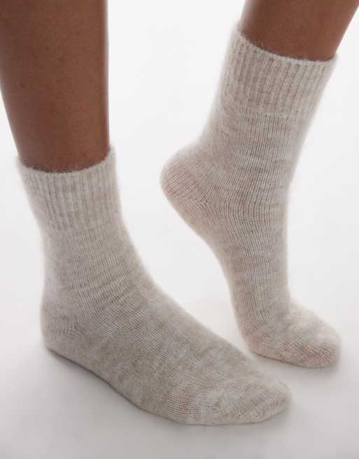 & Other Stories - Calzini in misto lana e mohair premium beige