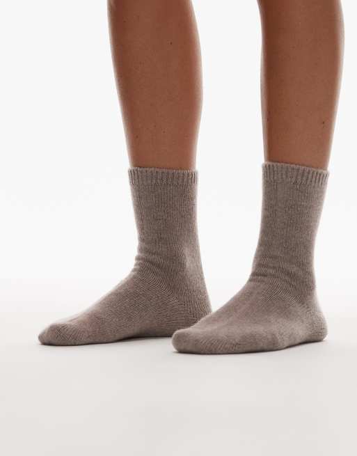 & Other Stories - Calzini premium in lana beige scuro