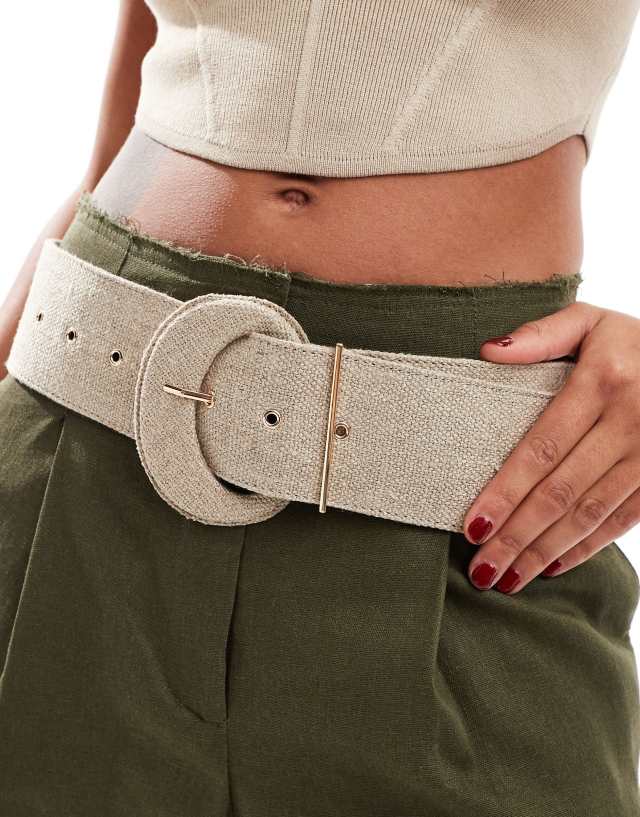 & Other Stories - canvas belt in beige