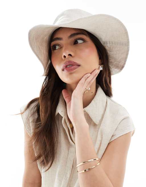 & Other Stories - Cappello da pescatore in lino beige