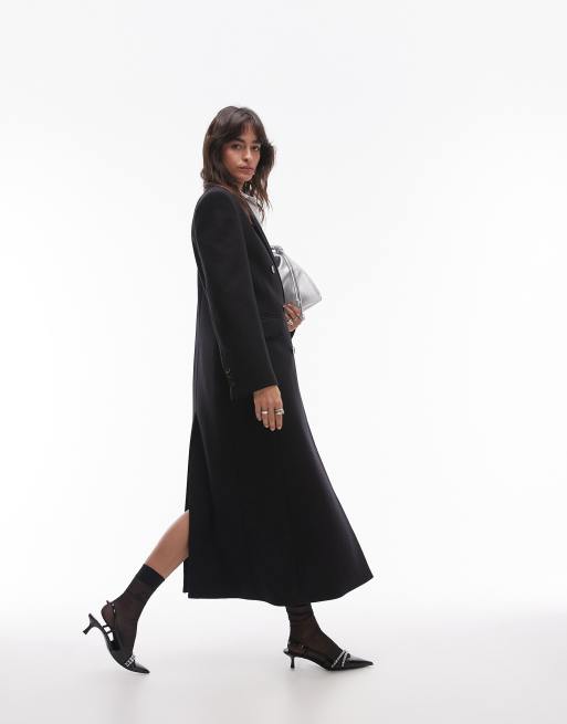 Trench Donna In Cashmere E Lana - Doppiopetto Lungo E Caldo Per Inverno Ed Eleganza - Foto 7