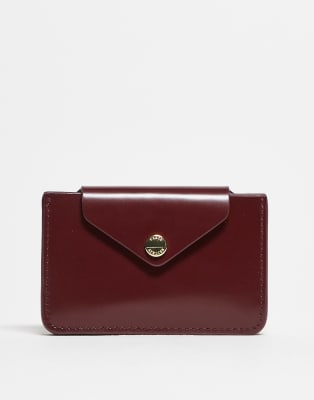 & Other Stories Card Holder With Flap In Red