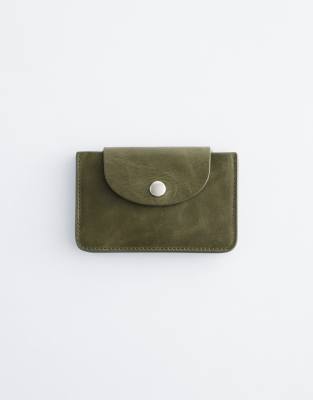 & Other Stories Card Holder With Flap In Green