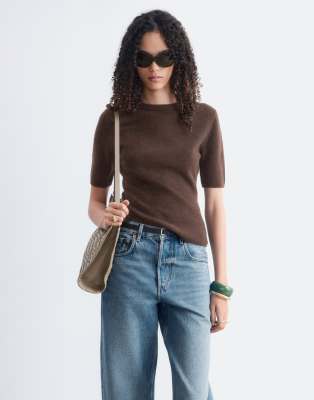 & Other Stories Cashmere Fine Knit Top In Brown