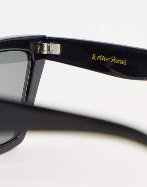 & Other Stories – Cat-Eye-Sonnenbrille aus Kunststoff in Schwarz - BLACK, 2 von 4