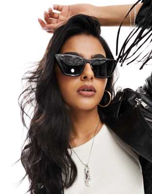 & Other Stories & Other Stories cat eye sunglasses in black