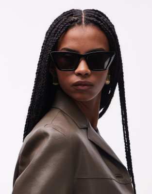 & Other Stories Cat Eye Sunglasses In Black