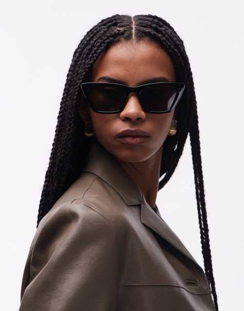 & Other Stories cat eye sunglasses in black - view 1